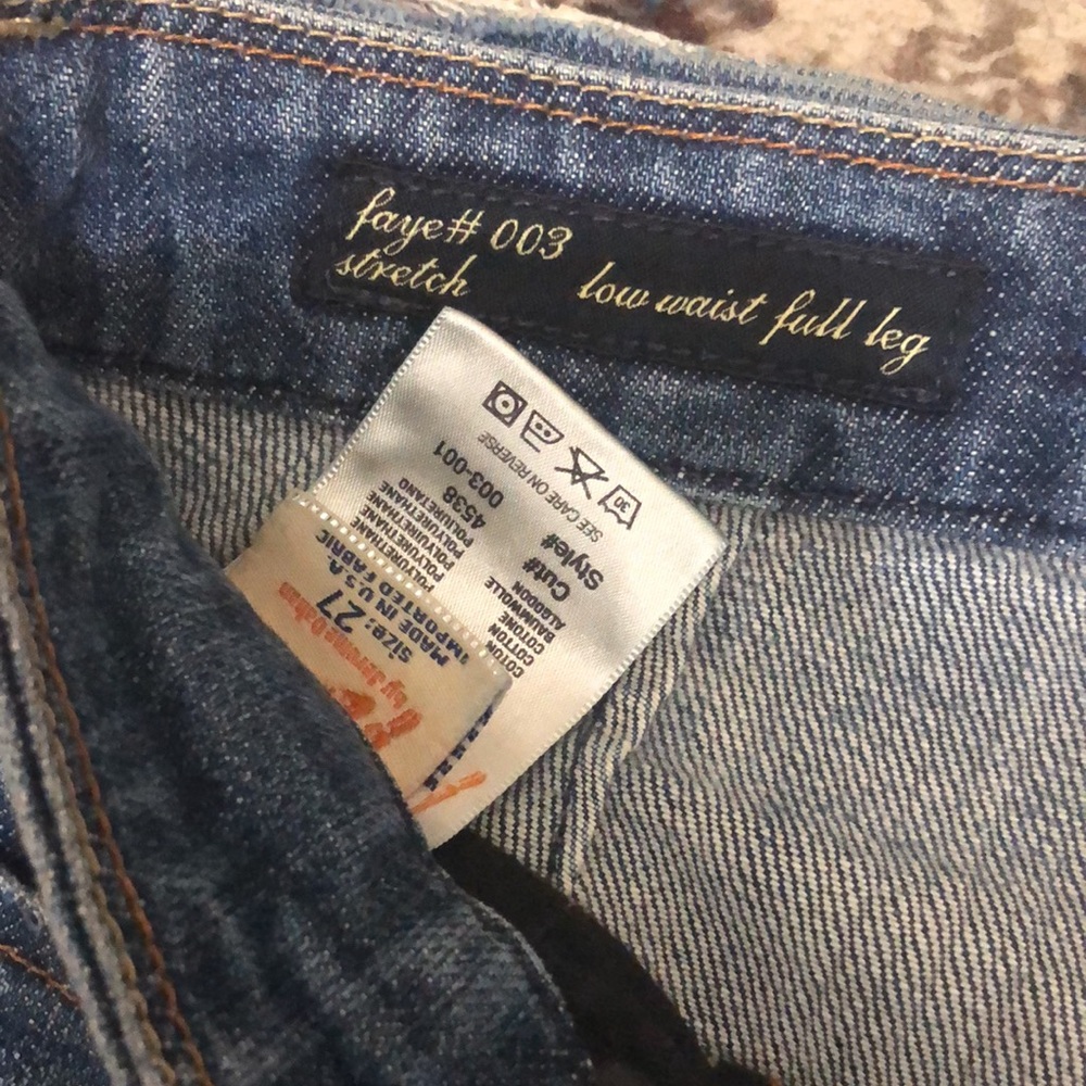 COH FAYE STRETCH low waist full leg Jeans SZ 27 - Picture 11 of 14
